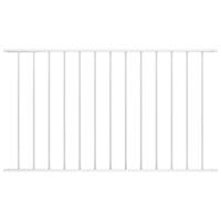 VidaXL Schuttingpaneel gepoedercoat staal 1,63x1,25 m wit