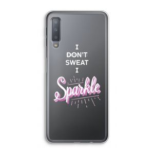 Sparkle quote: Samsung Galaxy A7 (2018) Transparant Hoesje