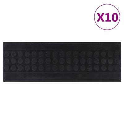 Trapmatten 10 st 25x75 cm rubber