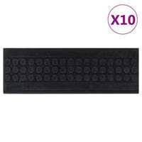 Trapmatten 10 st 25x75 cm rubber