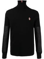 Moncler Grenoble pull matelassé à col roulé - Noir