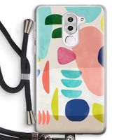 Bold Rounded Shapes: Honor 6X Transparant Hoesje met koord