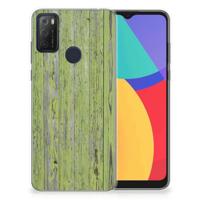 Alcatel 1S (2021) | Bumper Hoesje | Green Wood