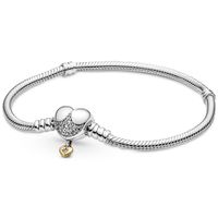 Pandora Disney 569563C01 Armband Heart zilver-zirconia goud-en zilverkleurig 16 cm