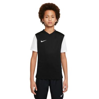 T-Shirt met Korte Mouwen voor kinderen Nike TIEMPO PREMIER 2 DH8389 010 Zwart - Maat: 14 Jaar