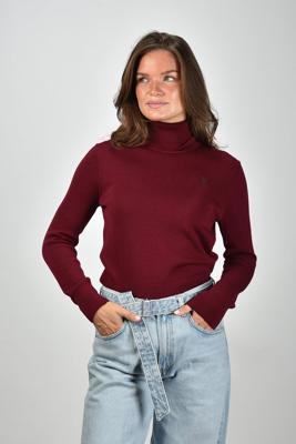 Ami Paris trui ADC Merinos FKS827.001 cerise/noir
