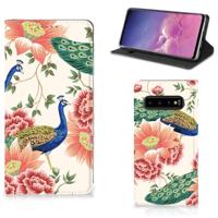 Smartphone hoesje voor Samsung Galaxy S10 Pink Peacock Smartphone hoesje voor Samsung Galaxy S10 Pink Peacock