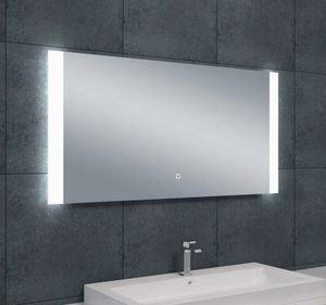 Badkamerspiegel Sunny | 120x60 cm | Rechthoekig | Directe en indirecte LED verlichting | Touch button | Met verwarming