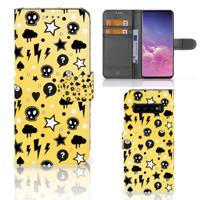 Telefoonhoesje met Naam Samsung Galaxy S10 Punk Geel