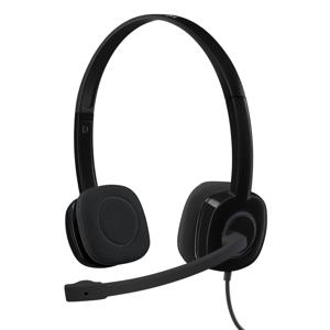 Logitech H151 On Ear headset Computer Kabel Stereo Zwart Ruisonderdrukking (microfoon), Noise Cancelling Volumeregeling, Microfoon uitschakelbaar (mute)