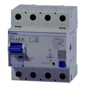 DFS4 040-4/0,03-B SK  - Residual current device, 4-pole, type B, universal current sensitive, DFS4 040-4/0,03-BSK