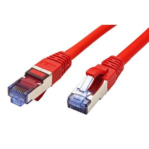 VALUE Patchkabel Kat.6A (Class EA) S/FTP (PiMF), LSOH, rood, 0,3 m