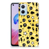 Silicone Back Case OPPO A96 | OPPO A76 Punk Geel - thumbnail