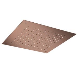 Hotbath MateInbouw Hoofddouche - vierkant - 38x38cm - geborsteld koper PVD M110BCP