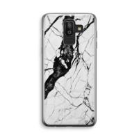 Witte marmer 2: Samsung Galaxy J8 (2018) Transparant Hoesje - thumbnail
