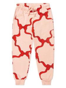 Mini Rodini pantalon de jogging à nœud imprimé - Rose