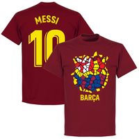 Barcelona Messi 10 Gaudi Logo T-Shirt
