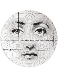 Fornasetti assiette murale Tema e Variazioni N.99 peinte à la main - Blanc