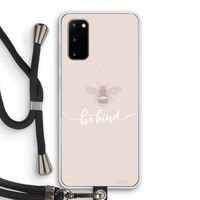 Be(e) kind: Samsung Galaxy S20 Transparant Hoesje met koord