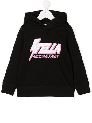 Stella McCartney Kids hoodie à logo imprimé - Noir