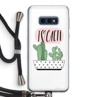 I love cacti: Samsung Galaxy S10e Transparant Hoesje met koord