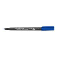 Viltstift Staedtler Lumocolor 318 permanent F blauw