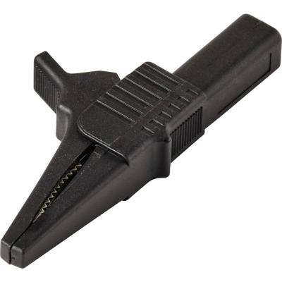 VOLTCRAFT MSK-125 Krokodillenklem Steekaansluiting 4 mm CAT II 300 V Zwart
