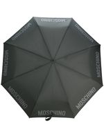 Moschino parapluie à logo imprimé - Gris