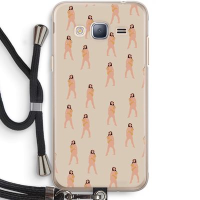 You're so golden: Samsung Galaxy J3 (2016) Transparant Hoesje met koord
