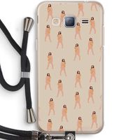 You're so golden: Samsung Galaxy J3 (2016) Transparant Hoesje met koord