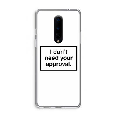Don't need approval: OnePlus 8 Transparant Hoesje