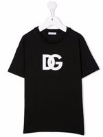 Dolce & Gabbana Kids t-shirt à logo imprimé - Noir - thumbnail