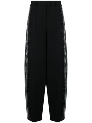 The Attico pantalon ample Jagger à taille-haute - Noir