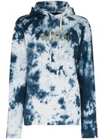 Rabanne hoodie à imprimé tie-dye - Bleu