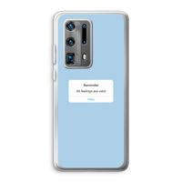 Reminder: Huawei P40 Pro Plus Transparant Hoesje