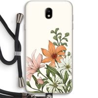 Floral bouquet: Samsung Galaxy J7 (2017) Transparant Hoesje met koord