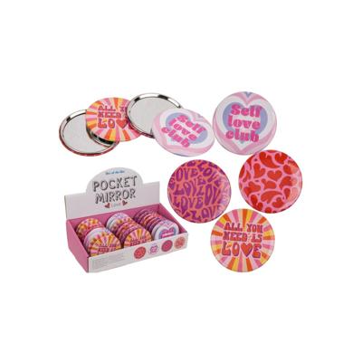 Out Of The Blue Tasspiegeltje love 7,5x8cm