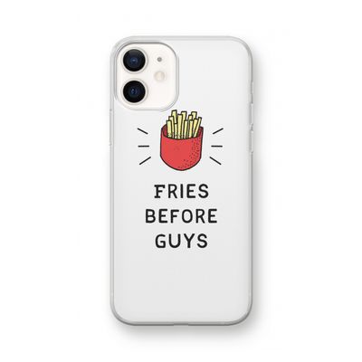 Fries before guys: iPhone 12 mini Transparant Hoesje