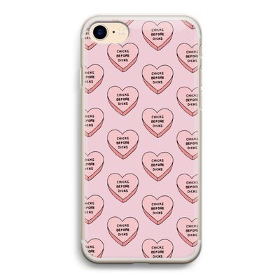 Chicks before dicks: iPhone 7 Transparant Hoesje