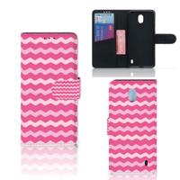 Nokia 1 Plus | Telefoon Hoesje | Waves Pink