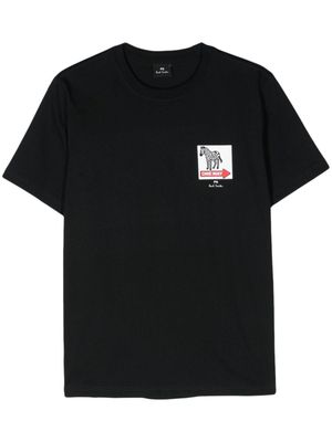 PS Paul Smith Katoenen T-shirt met logoprint - Blauw