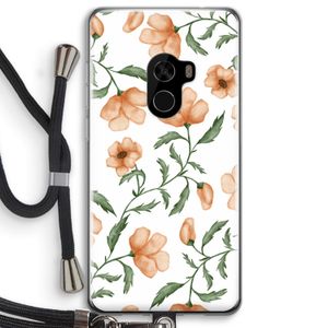 Peachy flowers: Xiaomi Mi Mix 2 Transparant Hoesje met koord