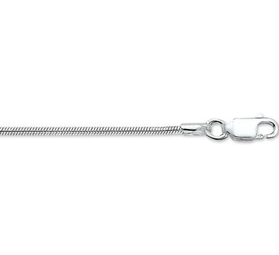 TFT Armband Zilver Slang Rond 1,6 mm 18 cm
