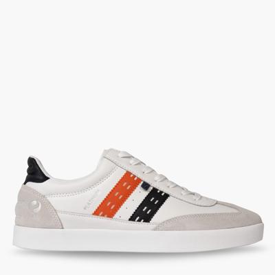 Heren Sneaker Platinum | Wit/Donkerblauw/Oranje