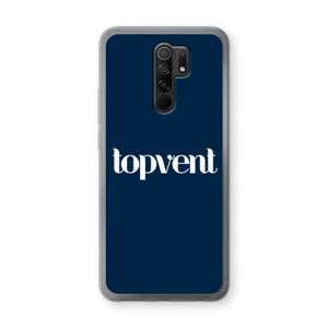 Topvent Navy: Xiaomi Redmi 9 Transparant Hoesje