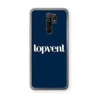 Topvent Navy: Xiaomi Redmi 9 Transparant Hoesje