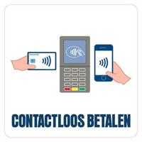 Pictogram Contactloos betalen pinpas/gsm