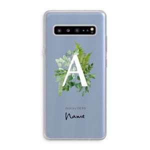 Green Brush: Samsung Galaxy S10 5G Transparant Hoesje