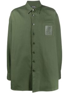 Raf Simons chemise oversize à patch logo - Vert