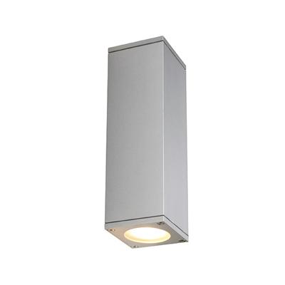 SLV Vierkante up en downlighterTheo Up-Down Out metaalgrijs - 229532
